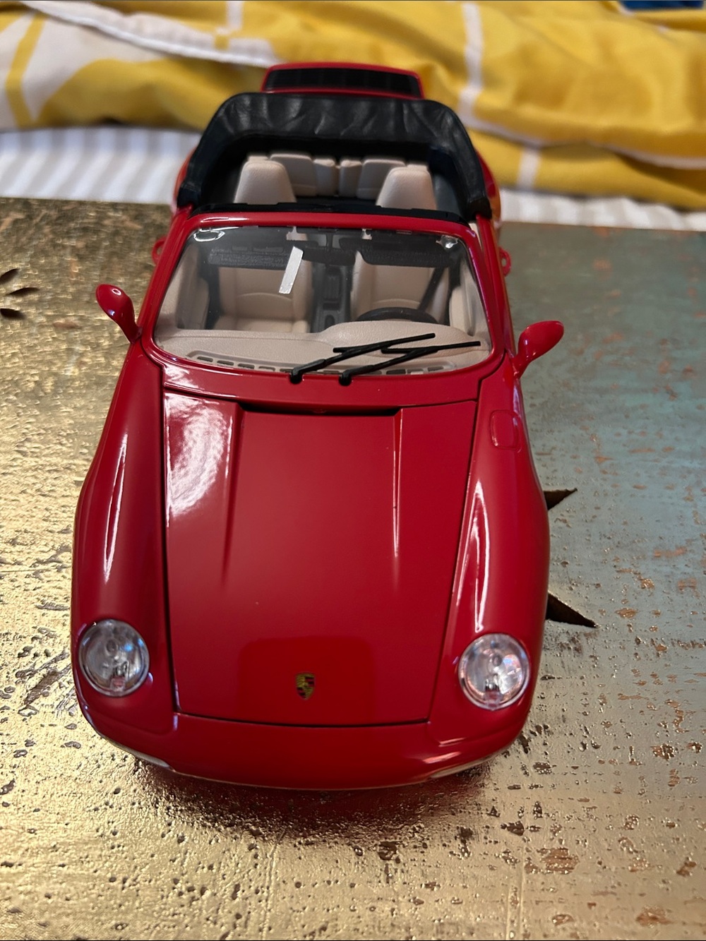 Red Convertible Porsche Carrera.  Made in Italy Durango 911 (1993)